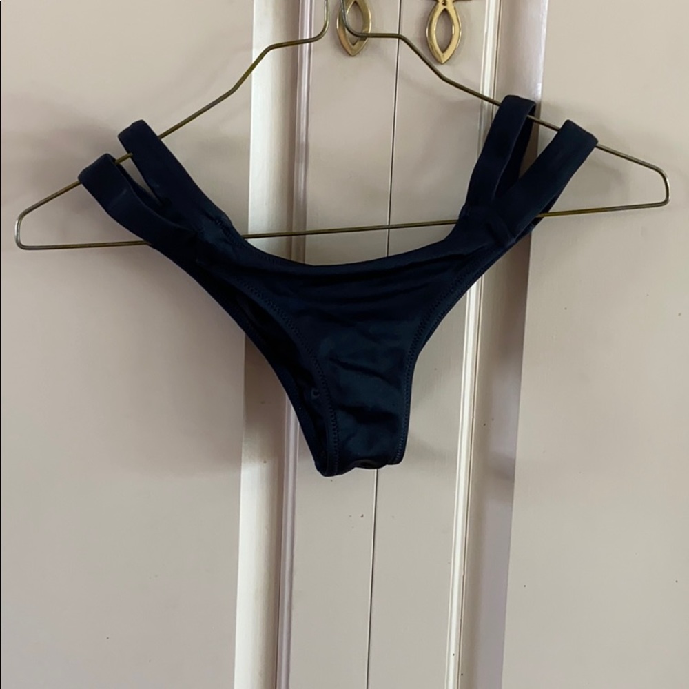 Black swimsuit cheeky bottom